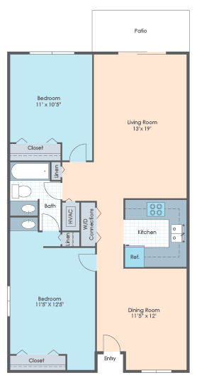 2 BR Garden